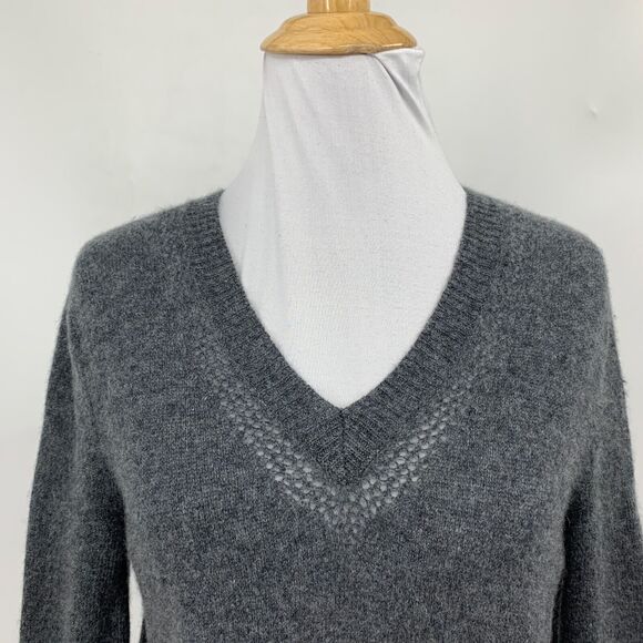 Oats Cashmere Sweater Womens XS Extra Small Gray Pullover Debra Hayburn *READ - Picture 3 of 11